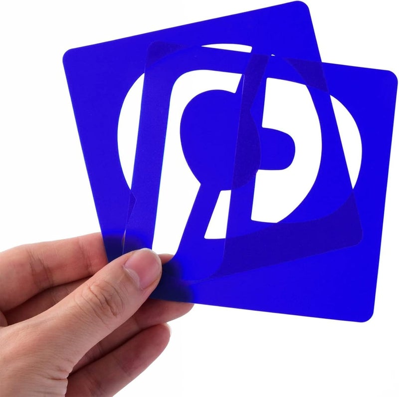 TecUnite 26 Pieces Alphabet Stencils Set Plastic Letter Stencils for Painting Learning, DIY Craft Decoration (6 x 6 Inches) - Image 3